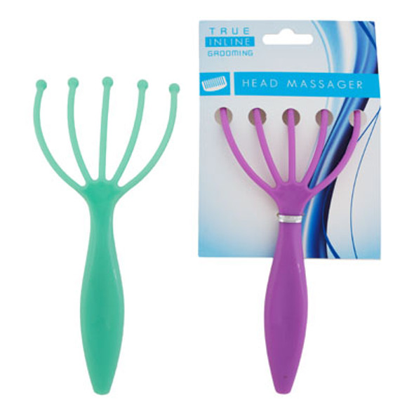 MASSAGER HEAD CLAW SHAPE PLASTIC 2AST COLORS 7IN L HBA/TCD MASSAGER HEAD CLAW SHAPE PLASTIC 2AST COLORS 7IN L HBA/TCD