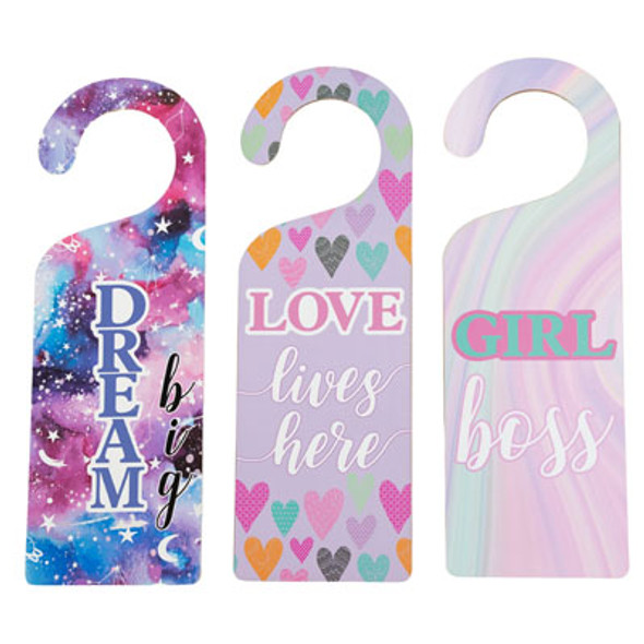 DOOR GREETER MDF GIRL/DREAM/LOVE4.9X14 3AST STOCKLOT UPC LABEL DOOR GREETER MDF GIRL/DREAM/LOVE4.9X14 3AST STOCKLOT UPC LABEL