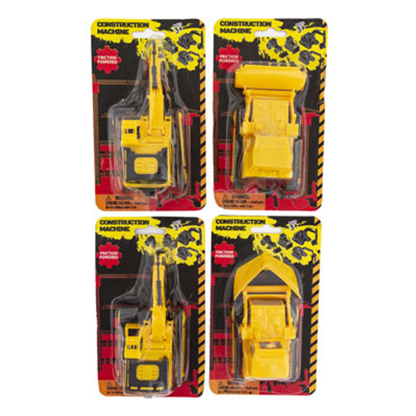 CONSTRUCTION TRUCK TOY 4ASST BLISTER CARD