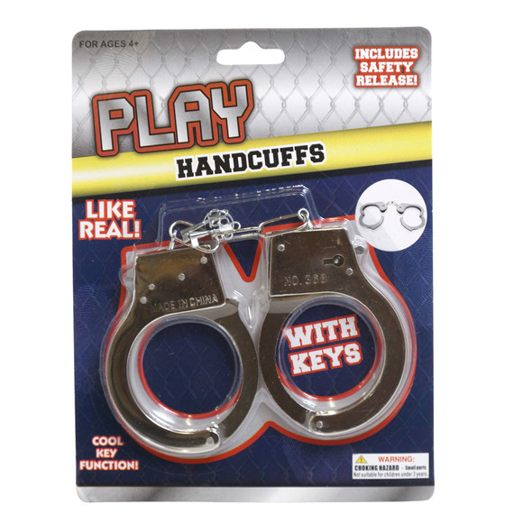 HANDCUFF METAL DIECAST W/KEYS BLISTERCARD