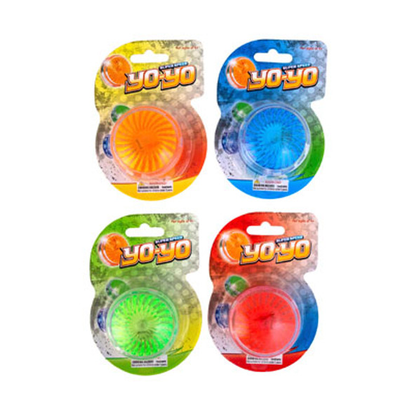 YO-YO LIGHT UP SUPER SPEED 4AST COLORS BLISTER