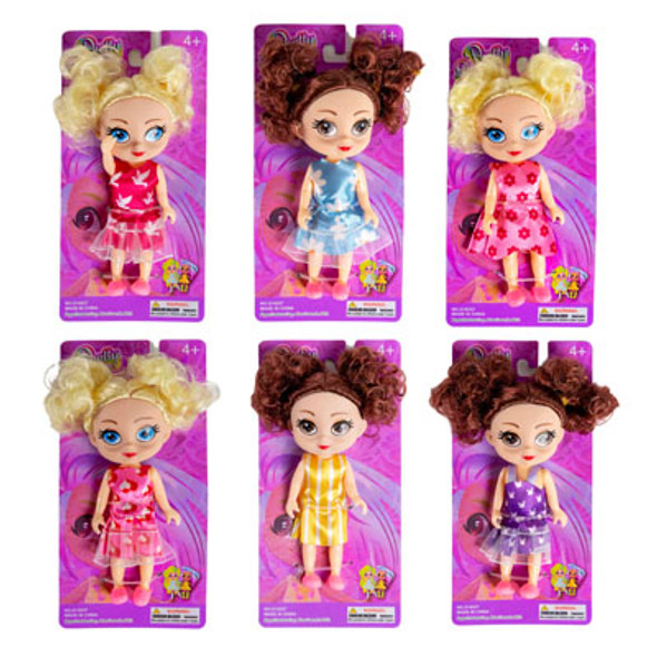 DOLL PRETTY DORABLES 5IN 6AST BLONDE/BRUNETTE TCD AGES 4+ DOLL PRETTY DORABLES 5IN 6AST BLONDE/BRUNETTE TCD AGES 4+