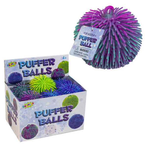 BALL PUFFER 6IN TYE-DYE 3AST COLORS 12PC PDQ BALL PUFFER 6IN TYE-DYE 3AST COLORS 12PC PDQ