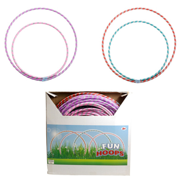 FUN HOOPS LASER STRIPED 4AST SZS20/22/26/28IN CASE CUT CARTON FUN HOOPS LASER STRIPED 4AST SZS20/22/26/28IN CASE CUT CARTON