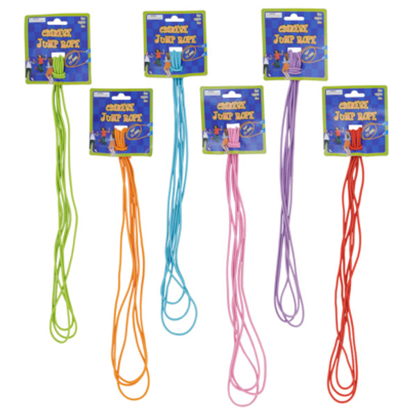 JUMP ROPE CHINESE LONG 4.9FT6AST COLORS/HEADER CARD