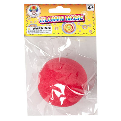 CLOWN NOSE RED FOAM 2.5IN PBH AGE 4+