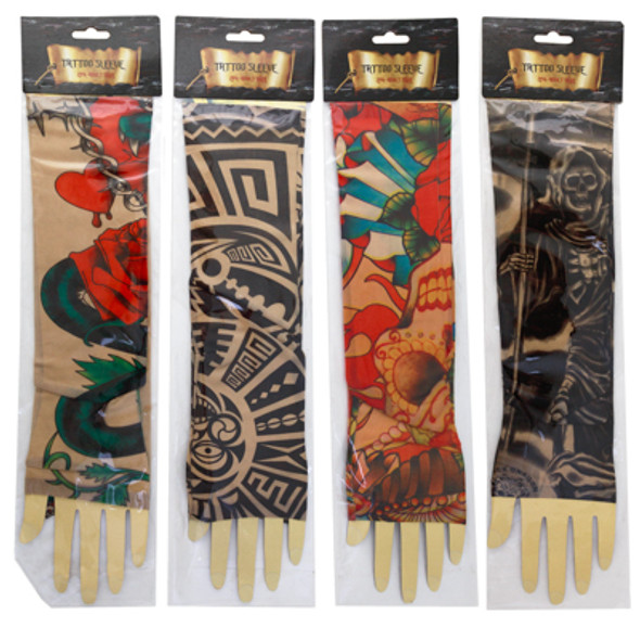 TATTOO SLEEVE 2PK SET 4AST ONE SIZE PB/INSERT CARD