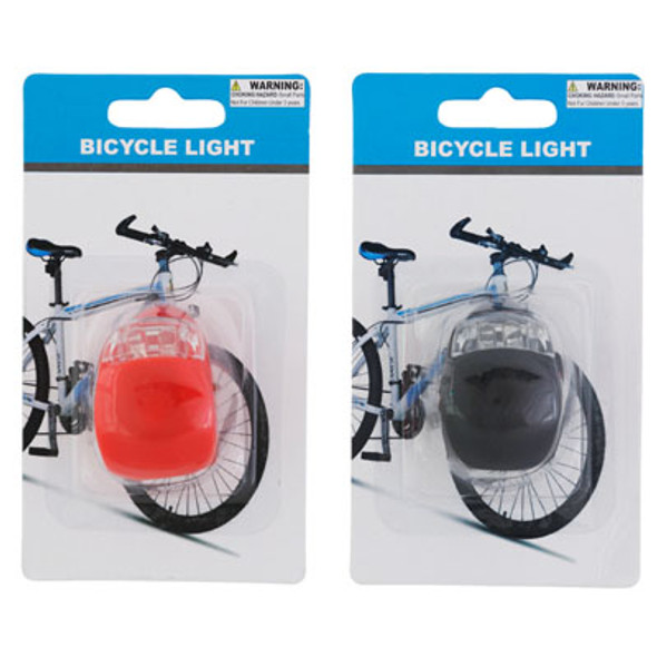 BICYCLE LIGHT LED RED 3 FUNCTION 1.3 X 1.8IN CLIP-ON 2AST CLRS BLISTERCARD