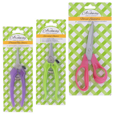 GARDENING/FLORAL SHEARS 3AST STYLES L&G BLC