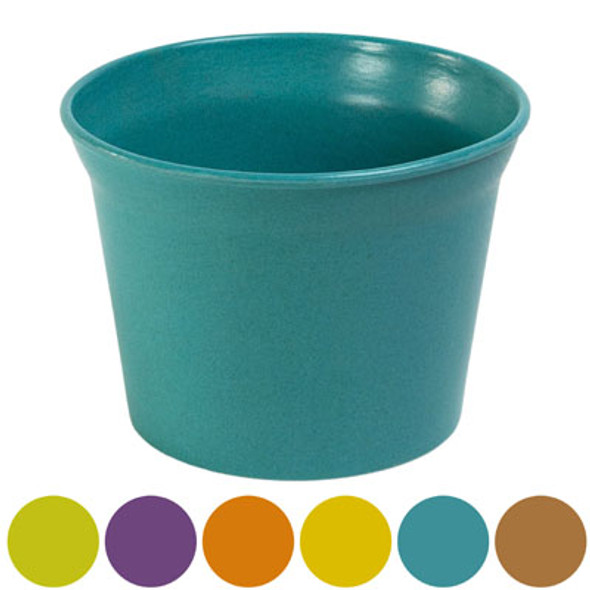 PLANTER ECOFRIENDLY BAMBOO FIBER 6.75 D X 5 H 6AST COLORS L&G LABEL