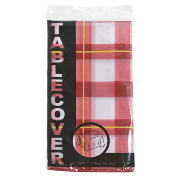 TABLECOVER PLASTIC PEVA 54X108IN 8AST PICNIC/PARTY ALL-OVER PRINTS PBH