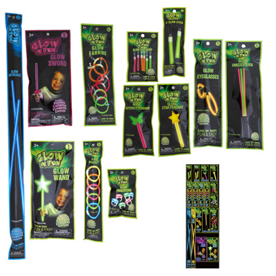 GLOW STICK 145PC FLOOR DISPLAY 12ASST ITEMS