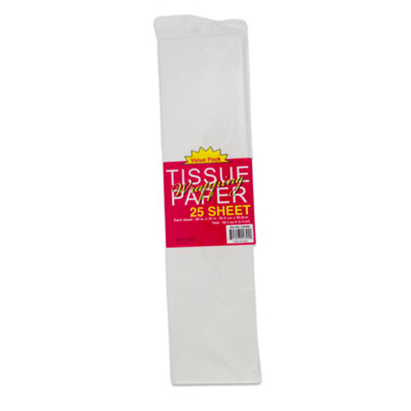 TISSUE PAPER 25CT WHITE 20X20IN PRINTED PB TISSUE PAPER 25CT WHITE 20X20IN PRINTED PB