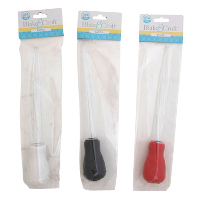 BASTER 11IN 3AST RUBBER BULB COLORS BLACK/RED/WHITE B&C PKG