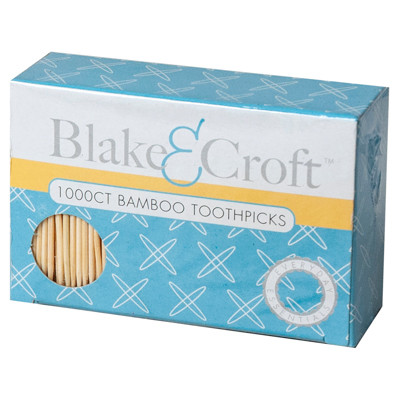 TOOTHPICKS BAMBOO 1000CT COLOR BOXED** NO AMAZON SALES **