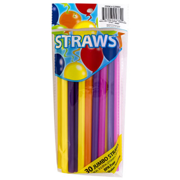 STRAWS 30CT SHAKE/SMOOTHIE 8.27INL PTD/OPP
