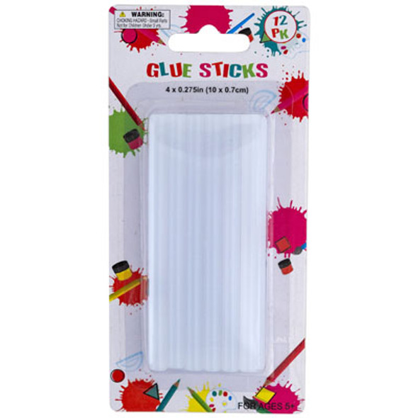GLUE STICKS 12PK FOR MINI GLUE GUN .28X3.94IN(.7X10CM) BLC GLUE STICKS 12PK FOR MINI GLUE GUN .28X3.94IN(.7X10CM) BLC