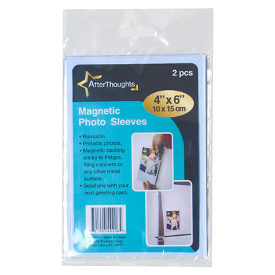 PHOTO SLEEVES MAGNETIC 2PK 4X6 PHOTO PB/INSERT-NOPROP65