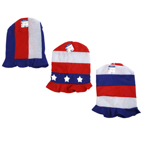 TOPHAT PATRIOTIC FELT OVERSIZE 3AST 11IN HT/JHOOK TOPHAT PATRIOTIC FELT OVERSIZE 3AST 11IN HT/JHOOK