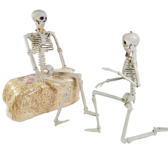 SKELETON POSABLE 35IN W/HANGING STRING HALLOWEEN HANGTAG