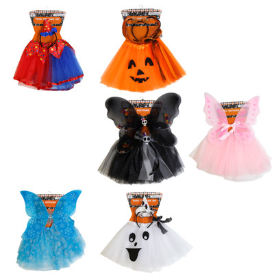 TUTU COSTUME SET KIDS 6AST W/WING OR HEADBAND TCD/PB