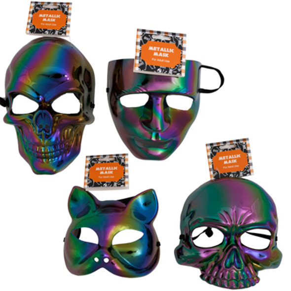 MASK METALLIC 4AST PLASTIC ADULT HDRCARD MASK METALLIC 4AST PLASTIC ADULT HDRCARD