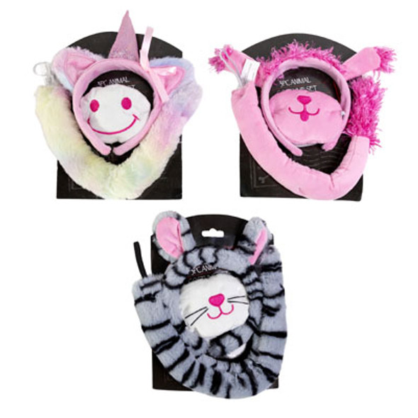 COSTUME ANIMAL SET 3PC PLUSH NOSE/HEADBAND/TAIL 3AST HLWN TCD COSTUME ANIMAL SET 3PC PLUSH NOSE/HEADBAND/TAIL 3AST HLWN TCD