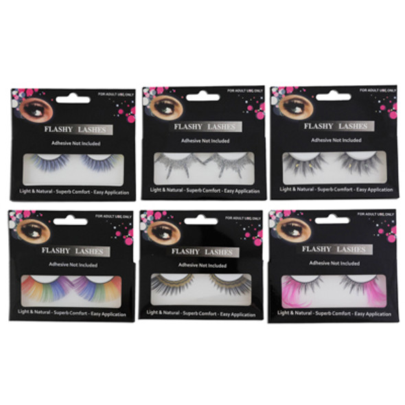 FALSE EYELASHES 6AST NOVELTY STYLES IN WINDOW BOX ADULT USE FALSE EYELASHES 6AST NOVELTY STYLES IN WINDOW BOX ADULT USE