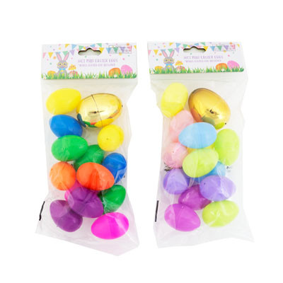 EASTER EGG MINI 14CT W/MEDIUM GOLDEN EGG 2AST PASTEL/BRIGHTS EASTER PB/INSERT HEADER