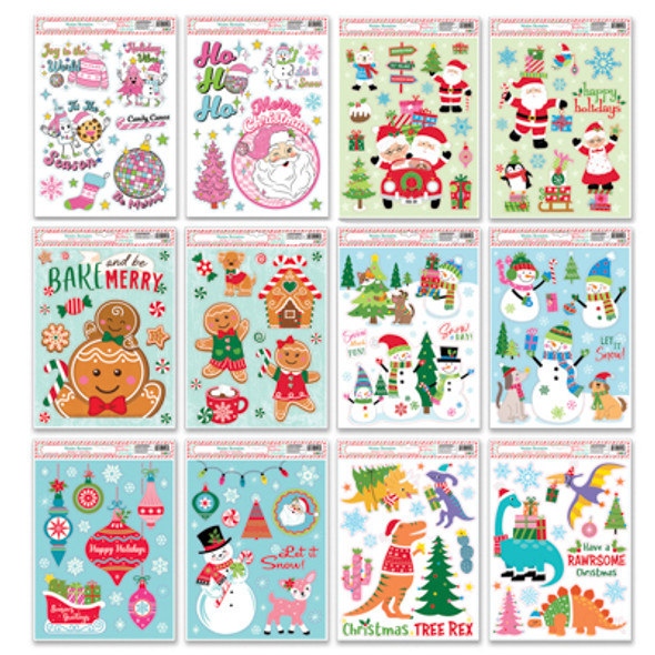 WINDOW CLING XMAS 12AST 4C PRINT XM HEADER