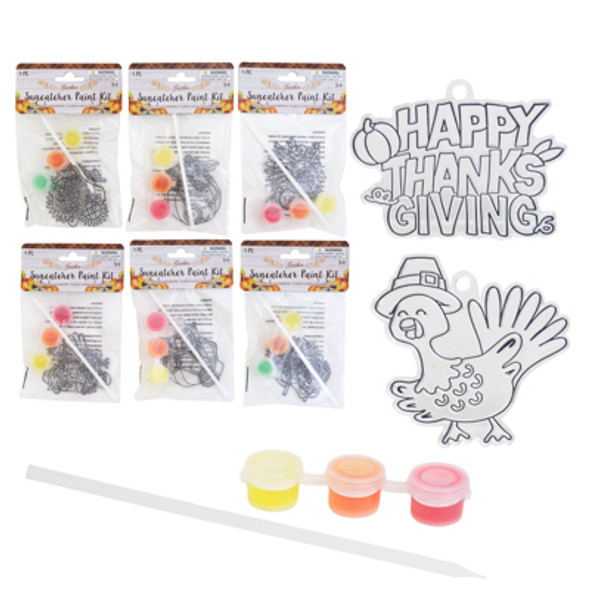 SUNCATCHER 2PK DIY HARVEST KIT W/PAINT 3AST COMBOS/HARV PBH