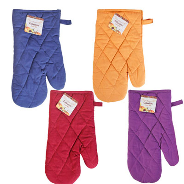 OVEN MITT HARVEST 4 ASST COLORS PEGGABLE