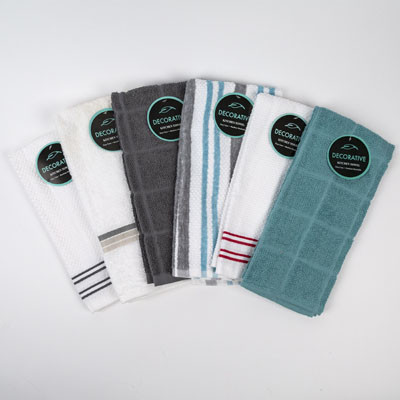 KITCHEN TOWEL 16X26 100% COTTON HEAVY WEIGHT RANDOM ASST STYLES
