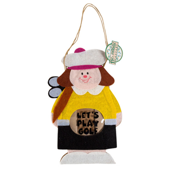 LETS PLAY GOLF FELT BAG