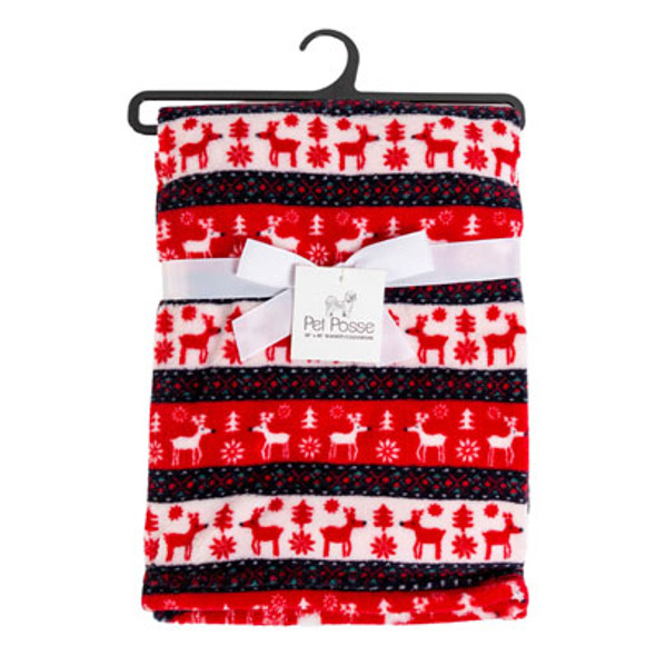 PET BLANKET CHRISTMAS REINDEER RED 30 X 40 ON HANGER *19.99* PET BLANKET CHRISTMAS REINDEER RED 30 X 40 ON HANGER *19.99*