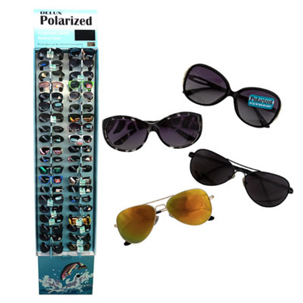 SUNGLASSES POLARIZED 120PC ASSORTED FLOOR DISPLAY