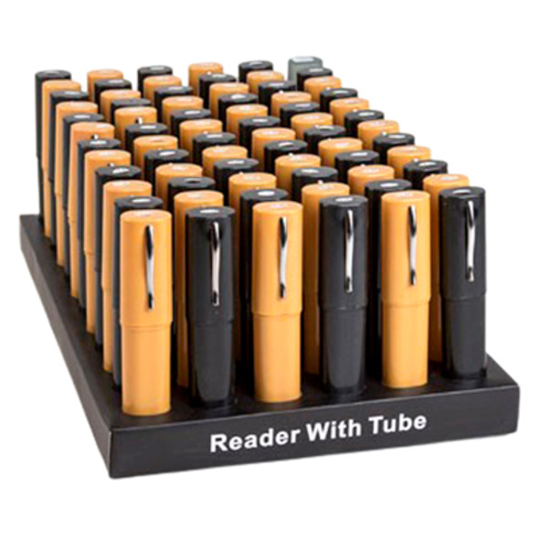 READERS IN PLASTIC TUBECOUNTER DISPLAY