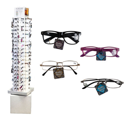 READING GLASSES BEST QUALITY FULL DIOPTERS RANGE FLOOR DISPLAY