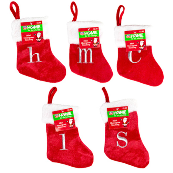 STOCKING MINI MONOGRAM PP $2.99 STOCKING MINI MONOGRAM PP $2.99