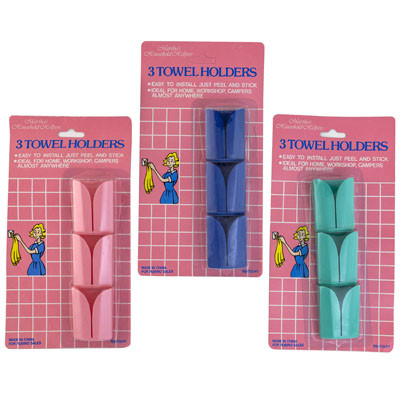 TOWEL HOLDERS  3 ASST