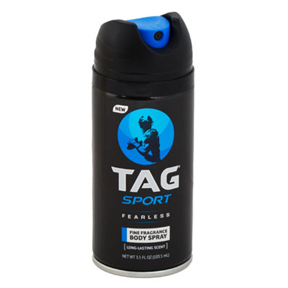 TAG BODY SPRAY 3.5 OZ FEARLESS SPORT AEROSOL