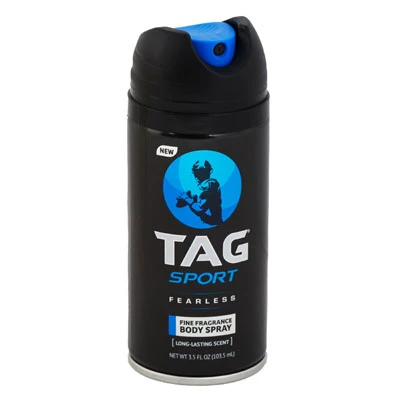 TAG BODY SPRAY 3.5 OZ FEARLESS SPORT AEROSOL