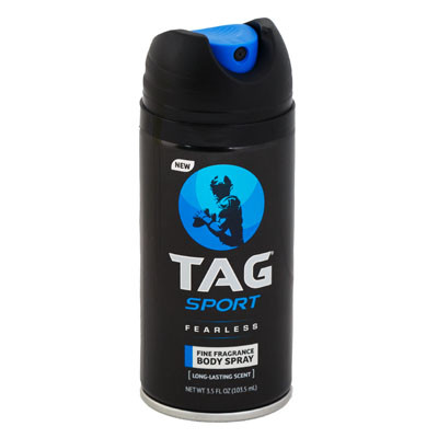 TAG BODY SPRAY 3.5 OZ FEARLESS SPORT AEROSOL