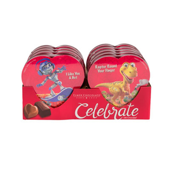 VALENTINE CANDY COMIC HEART2.0 OZ PDQ-