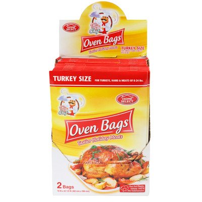 OVEN BAGS 2CT TURKEY SIZE IN COUNTER DISPLAY HOME SELECT