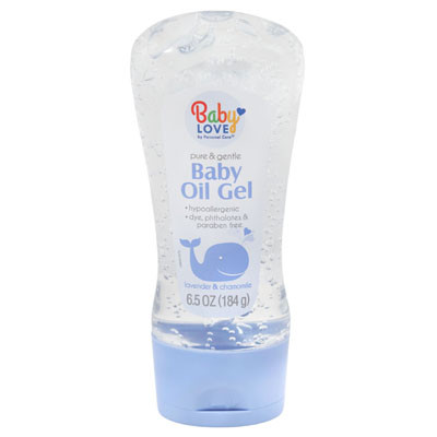 BABY OIL GEL 6.5OZ BABY LOVE