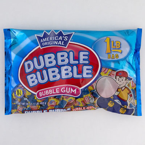 DUBBLE BUBBLE GUM 1 LB BAG DISPLAY READY CASE