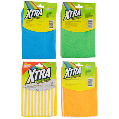 MICRO FIBER 2CT CLOTH XTRA CARDED