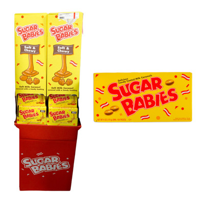 SUGAR BABIES 5 OZ THEATHER BOX FLOOR DISPLAY