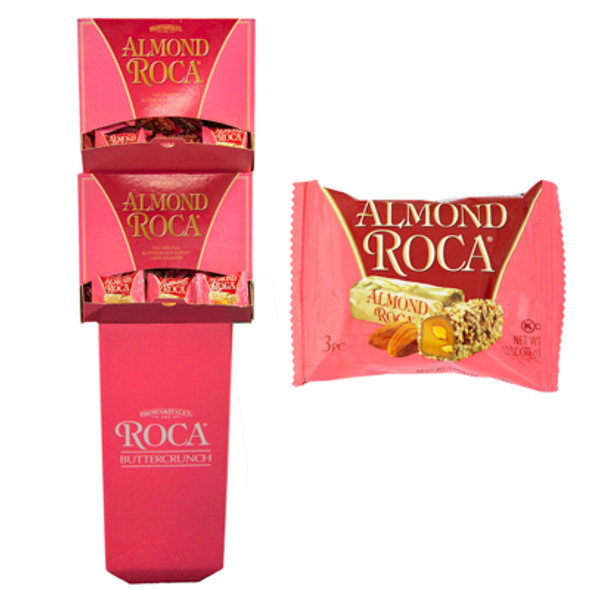 ALMOND ROCA 3PC IN 90CT 1.2 OZ FLOOR DISPLAY